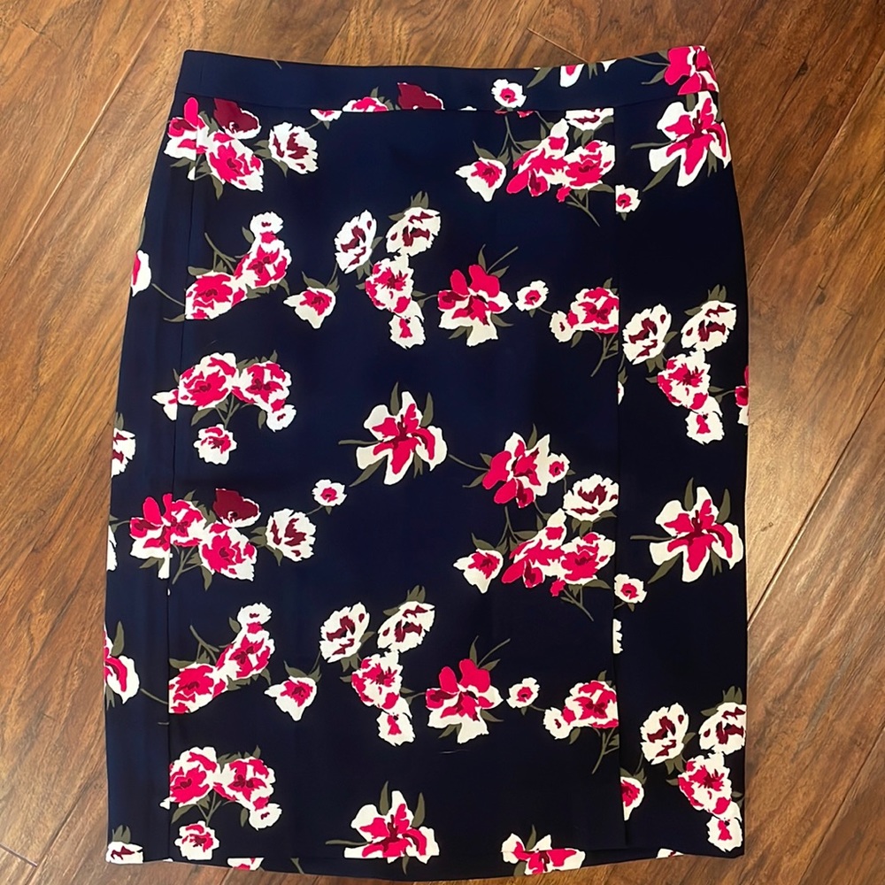 JCrew floral pencil skirt